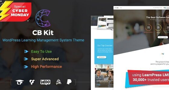 The WordPress LMS Course Builder theme
